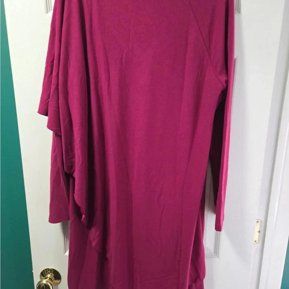 Soft Surroundings Size Medium Marla Dress in Dark Fuchsia - Picture 4 of 4